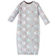 Luvable Friends Cotton Gowns, Basic Elephant, Preemie-Newborn