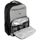 Hudson Baby Premium Diaper Bag Backpack and Changing Pad, Black Gray
