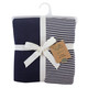 Touched by Nature Organic Cotton Crib Sheet, Navy Heather Gray