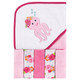 Luvable Friends Hooded Towel with Washcloths, 6-Piece Set, Tropical Octopus