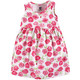Hudson Baby Cotton Dress, Cardigan and Shoe Set, Pink Roses
