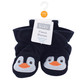 Hudson Baby Cozy Fleece Booties, Navy Penguin