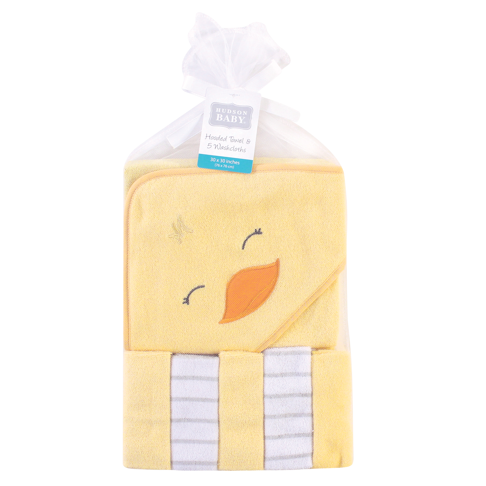 Whale Baby Hooded Towels and Washcloths Gift Bath Set