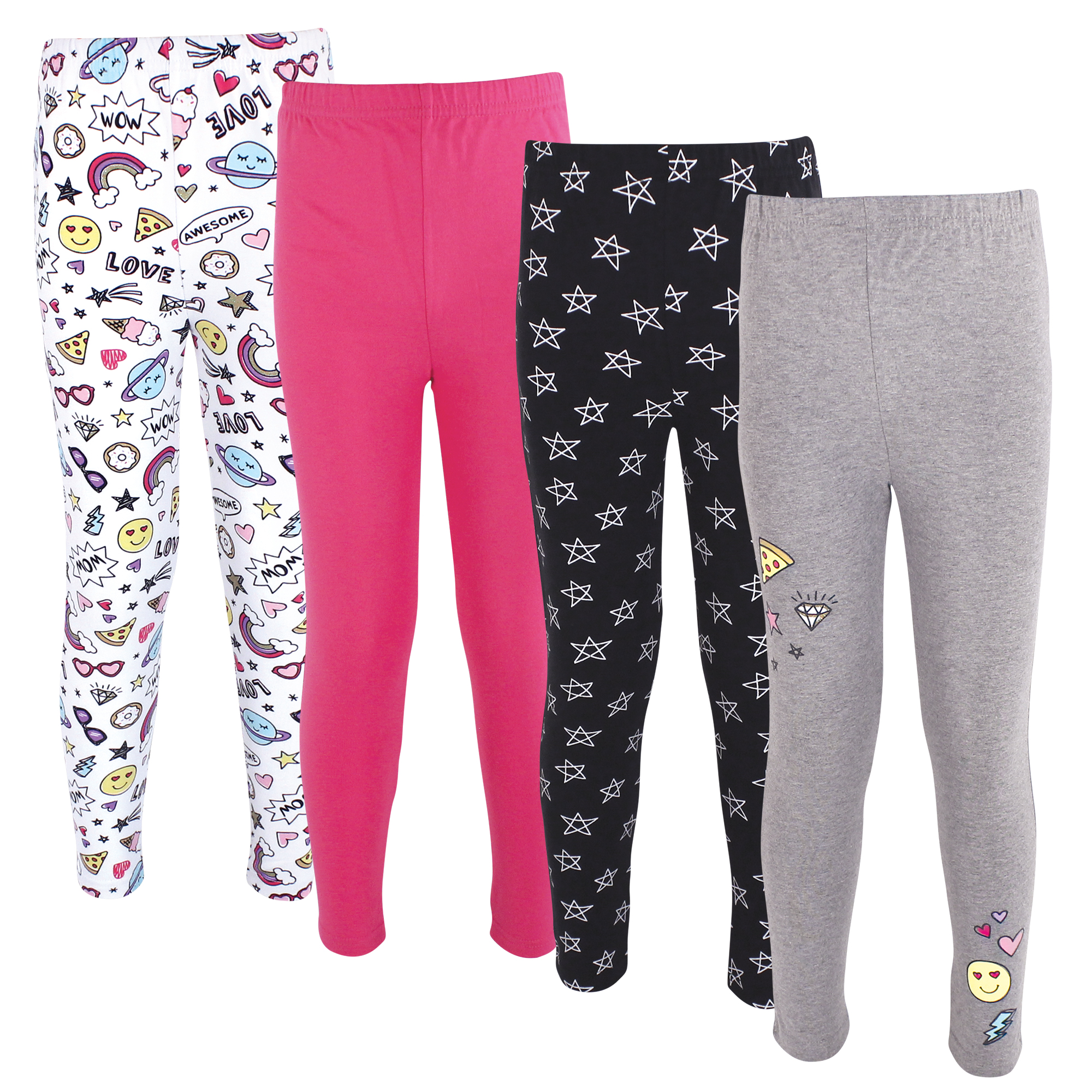 Hudson Baby Cotton Pants and Leggings, Doodles - Hudson