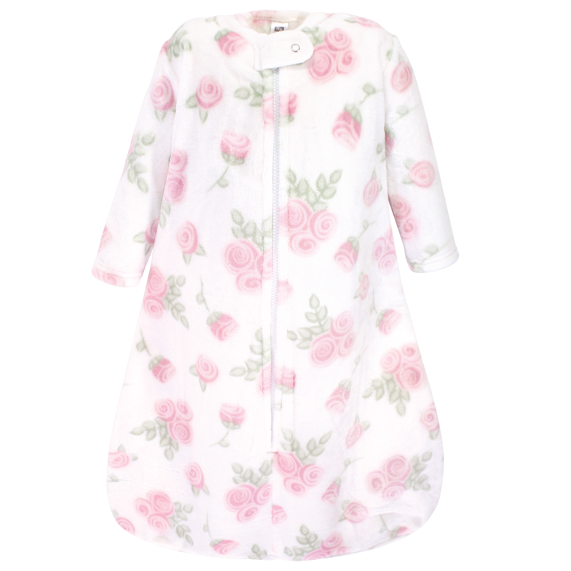 Hudson Baby Mink Sherpa Sleep Sack - Wearable Blanket For Infants 6-12 Months, Pink Floral - View #11