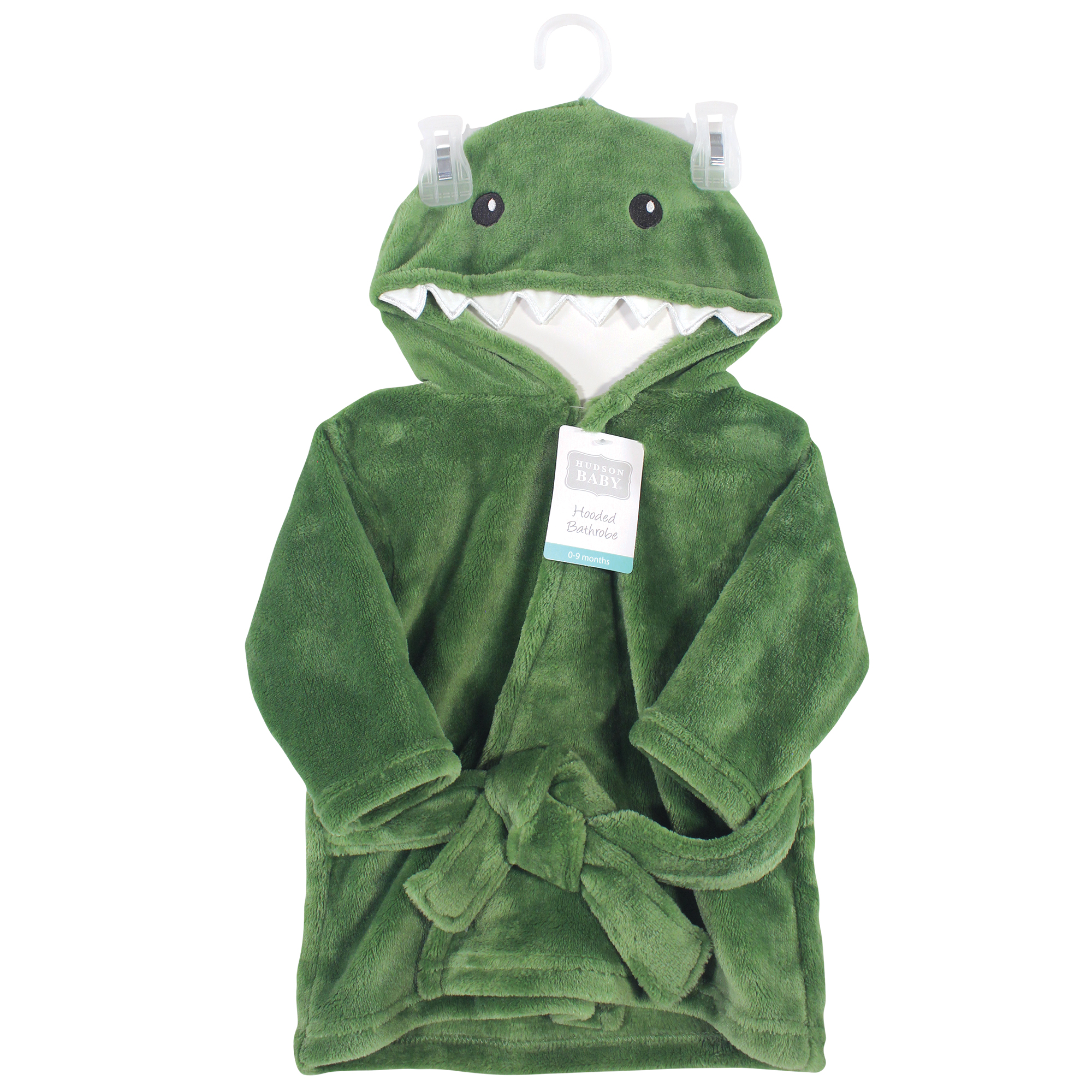 Hudson Baby Plush Animal Face Bathrobe, Dinosaur Hudson Childrenswear
