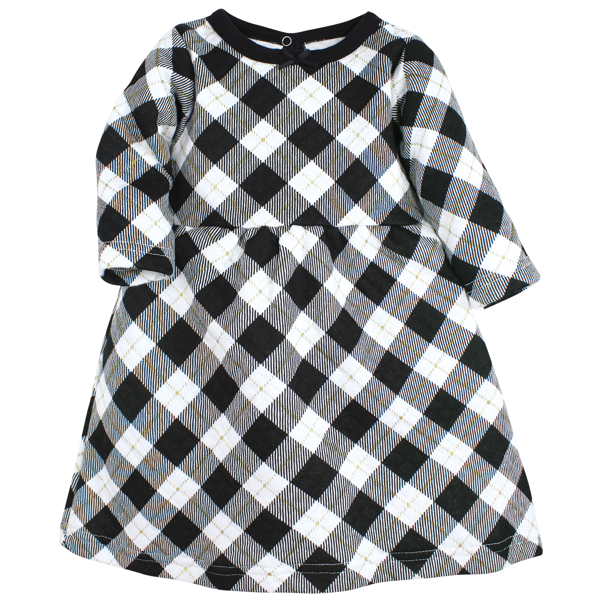 black and gold baby dress Elegant Baby Girls Black and Gold Puff Sleeve Pattern Princess Dress Toddler Prom Dress, Black / 7-8 Years (140cm) main image 0