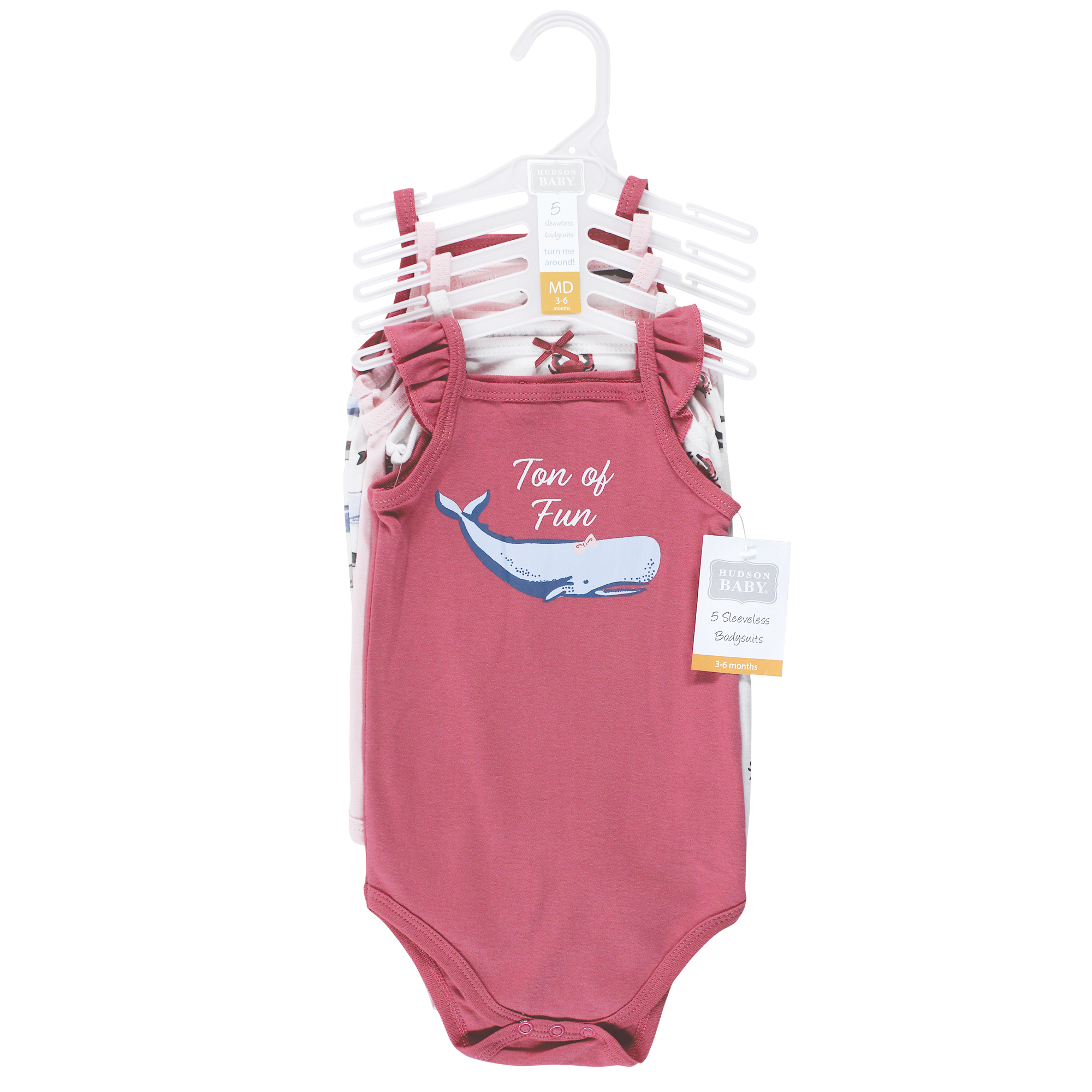 Hudson Baby Cotton Sleeveless Bodysuits, Girl Sea Creatures - Hudson  Childrenswear