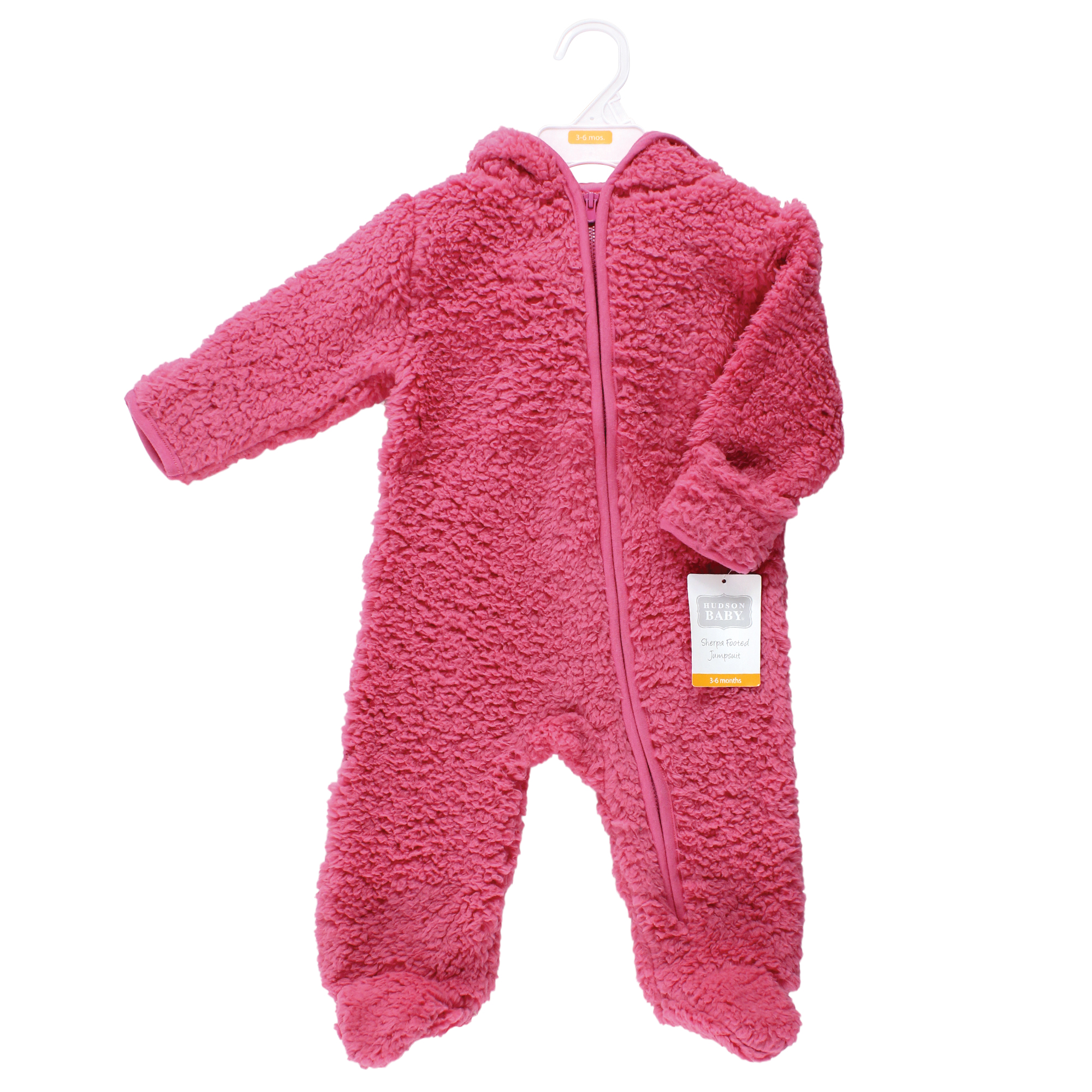 Hudson Baby Fleece Sleep and Play, Dk Pink Hudson Childrenswear