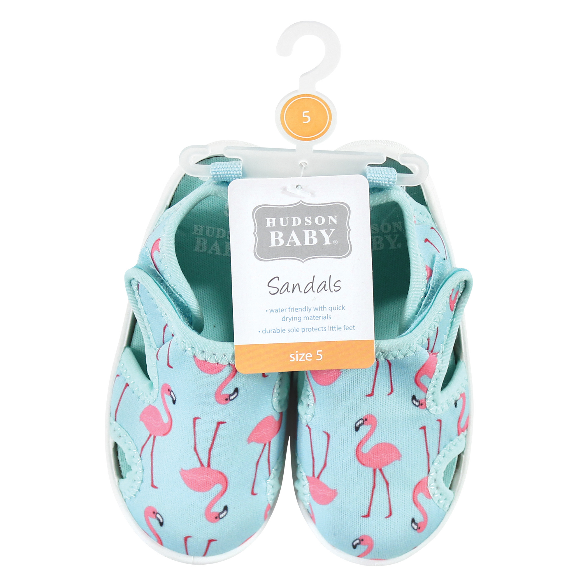 Hudson Baby Infant, Toddler and Kids Girl Sandal and Water Shoe, Flamingo Hudson Childrenswear