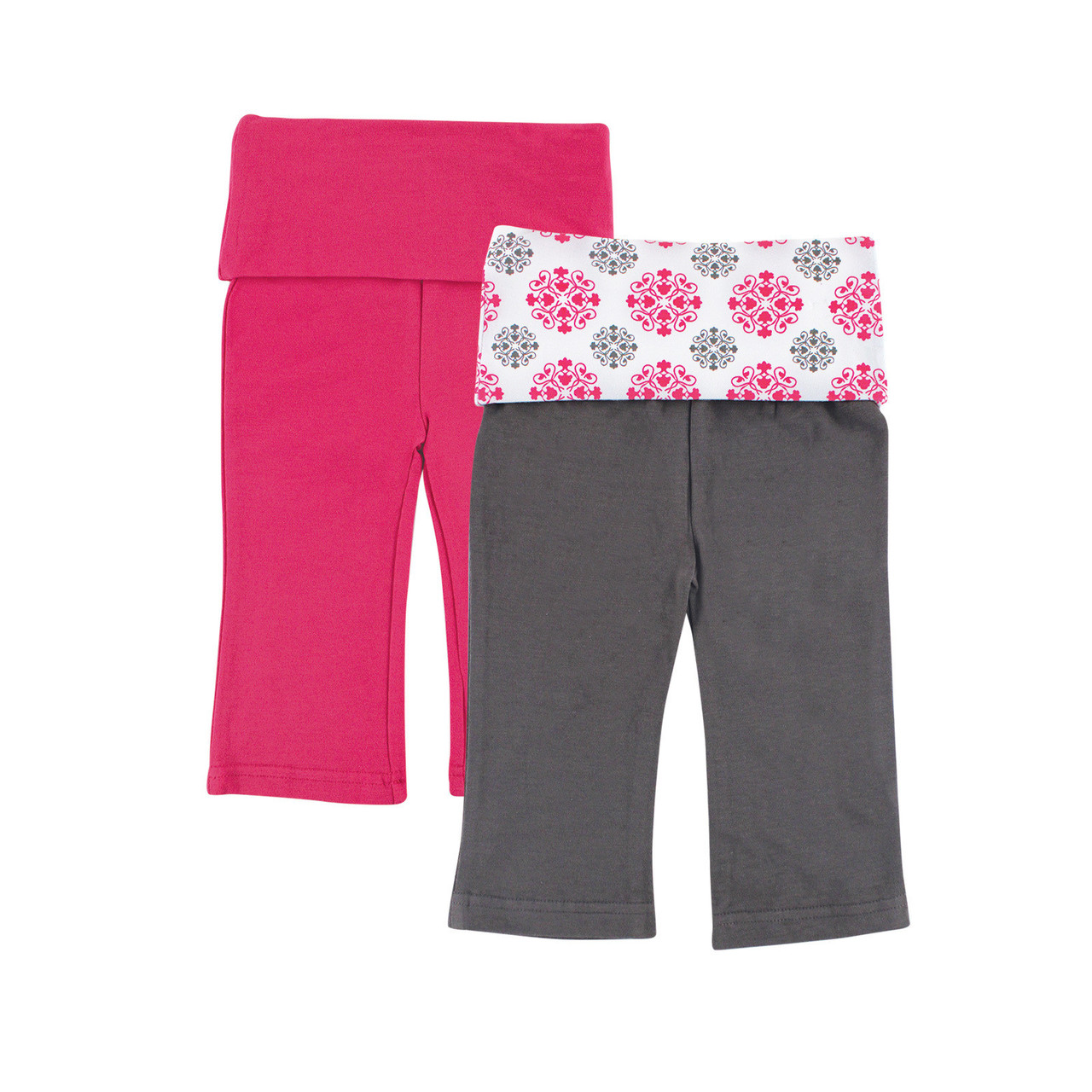 Yoga Sprout Yoga Pants, 2-Pack, Pink Medallion | Baby and Toddler ...