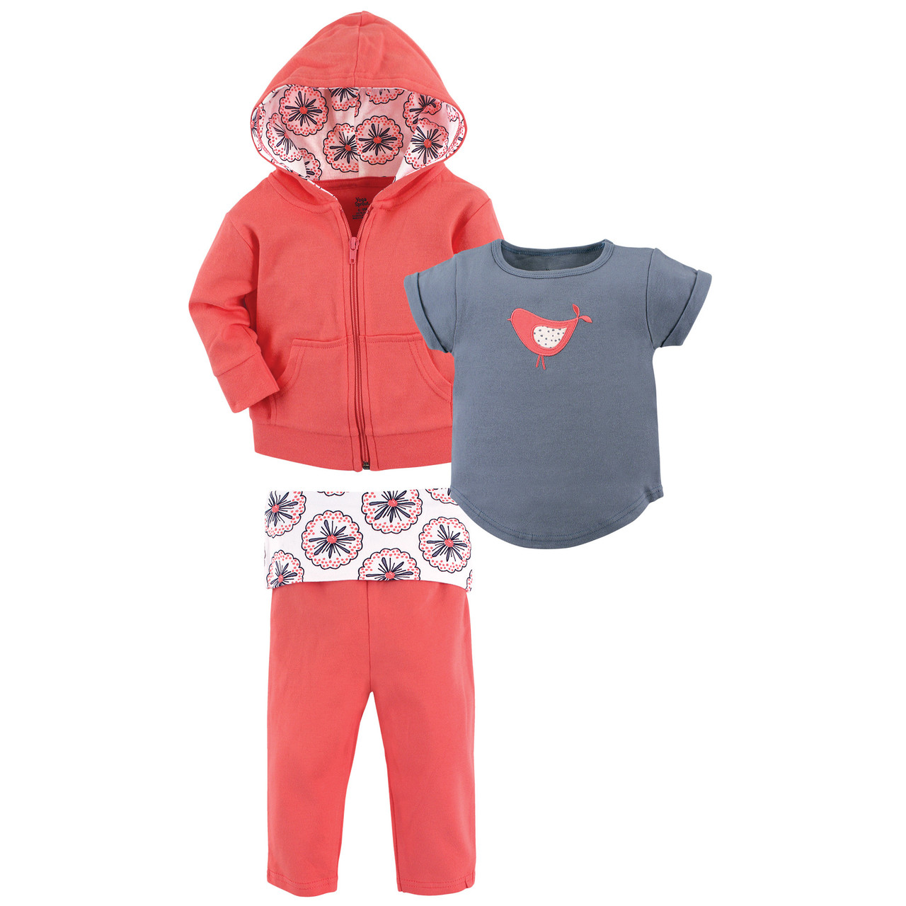 Yoga Sprout Toddler Hoodie, Tee Top and Pants, 3-Piece Set, Bird | Baby and  Toddler Clothes, Accessories and Essentials