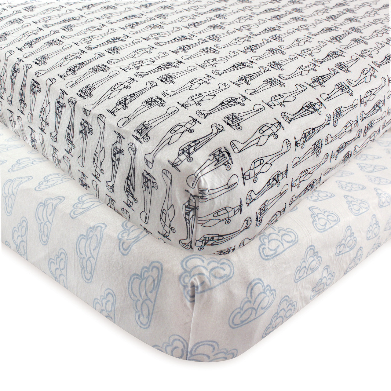 airplane fitted crib sheet