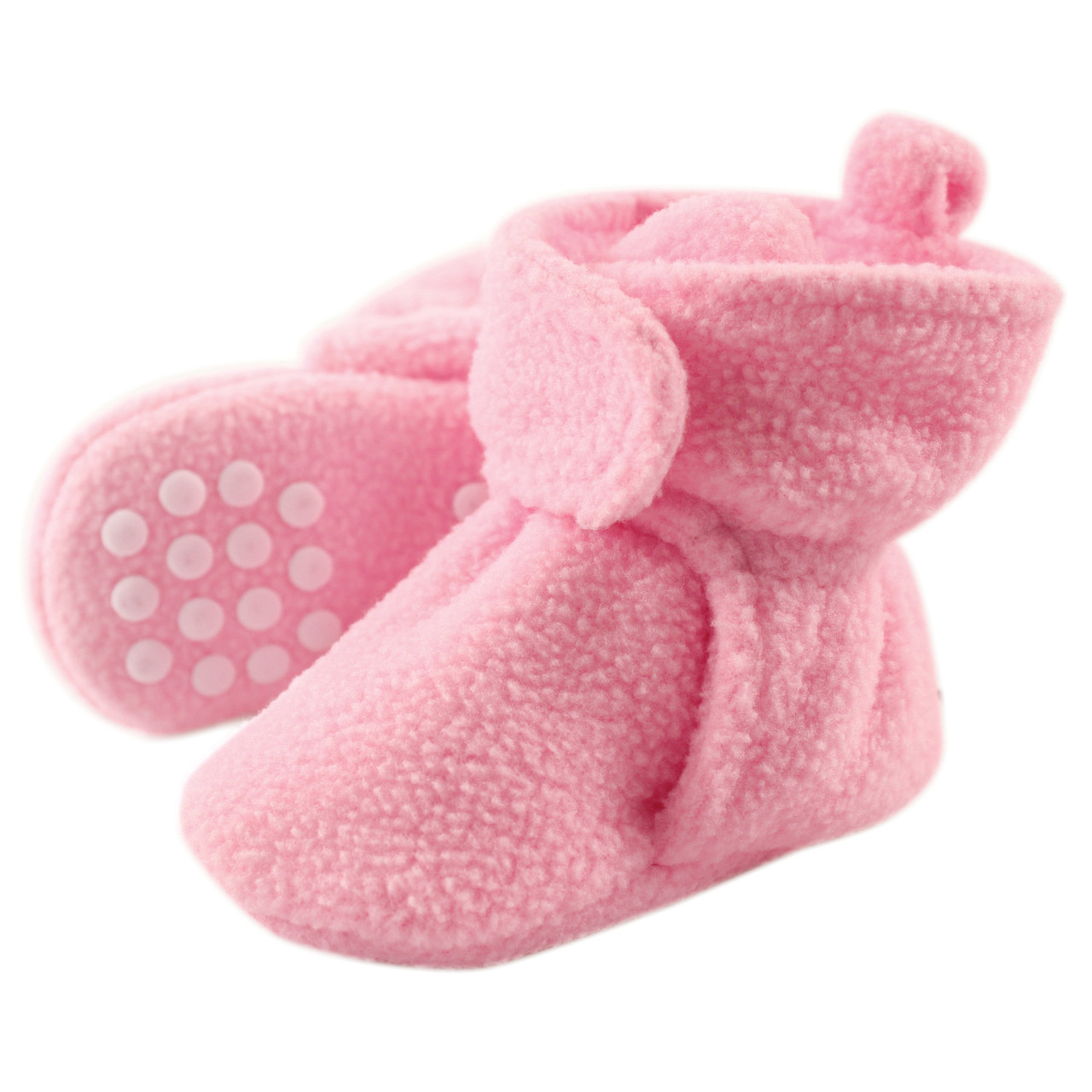 Toddler Fleece Booties, Light Pink 