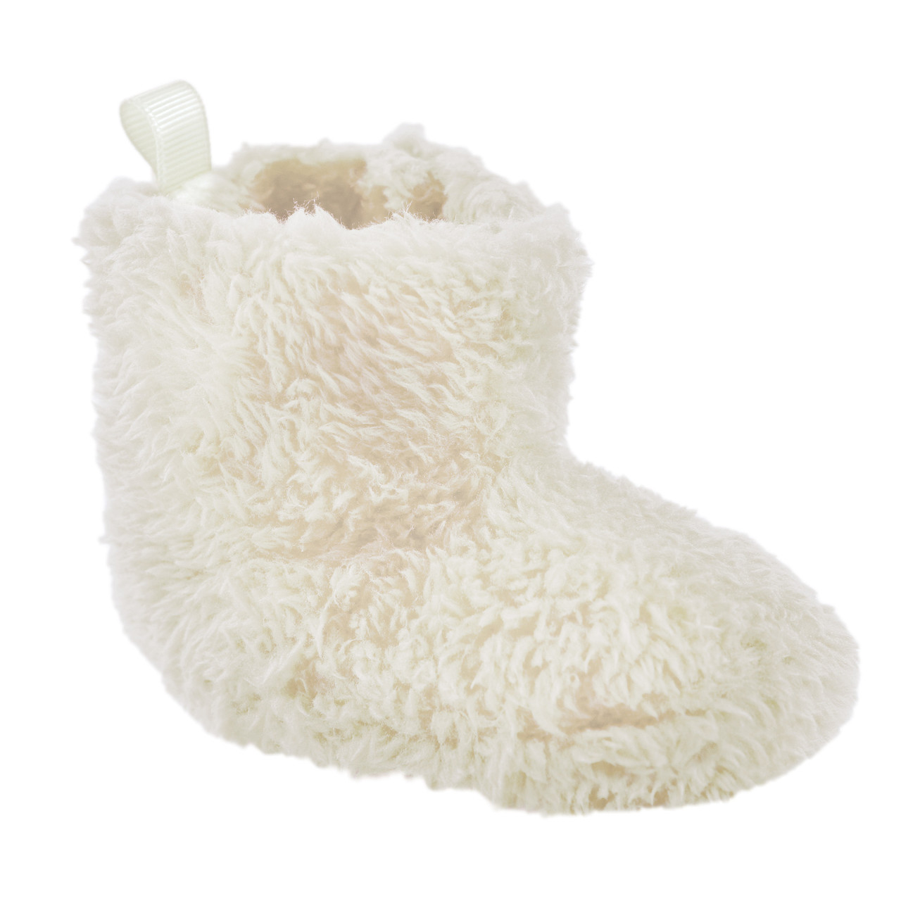 Luvable Friends Sherpa Booties, Cream | Baby and Toddler Clothes ...