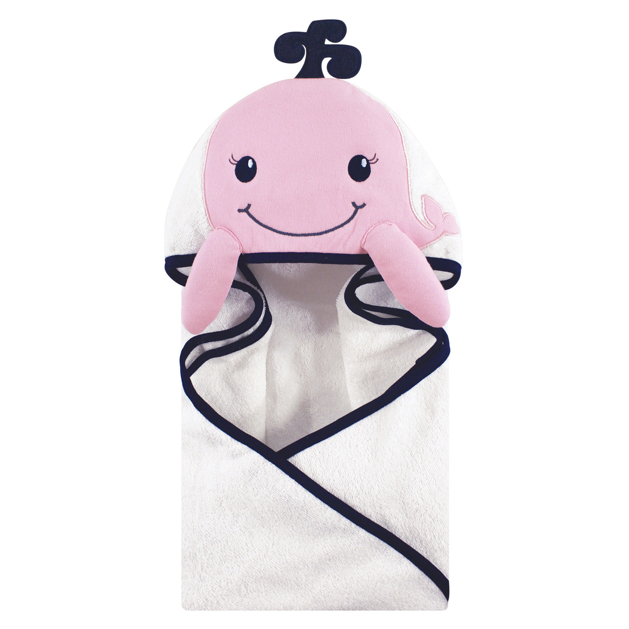 Whale Baby Hooded Towels and Washcloths Gift Bath Set