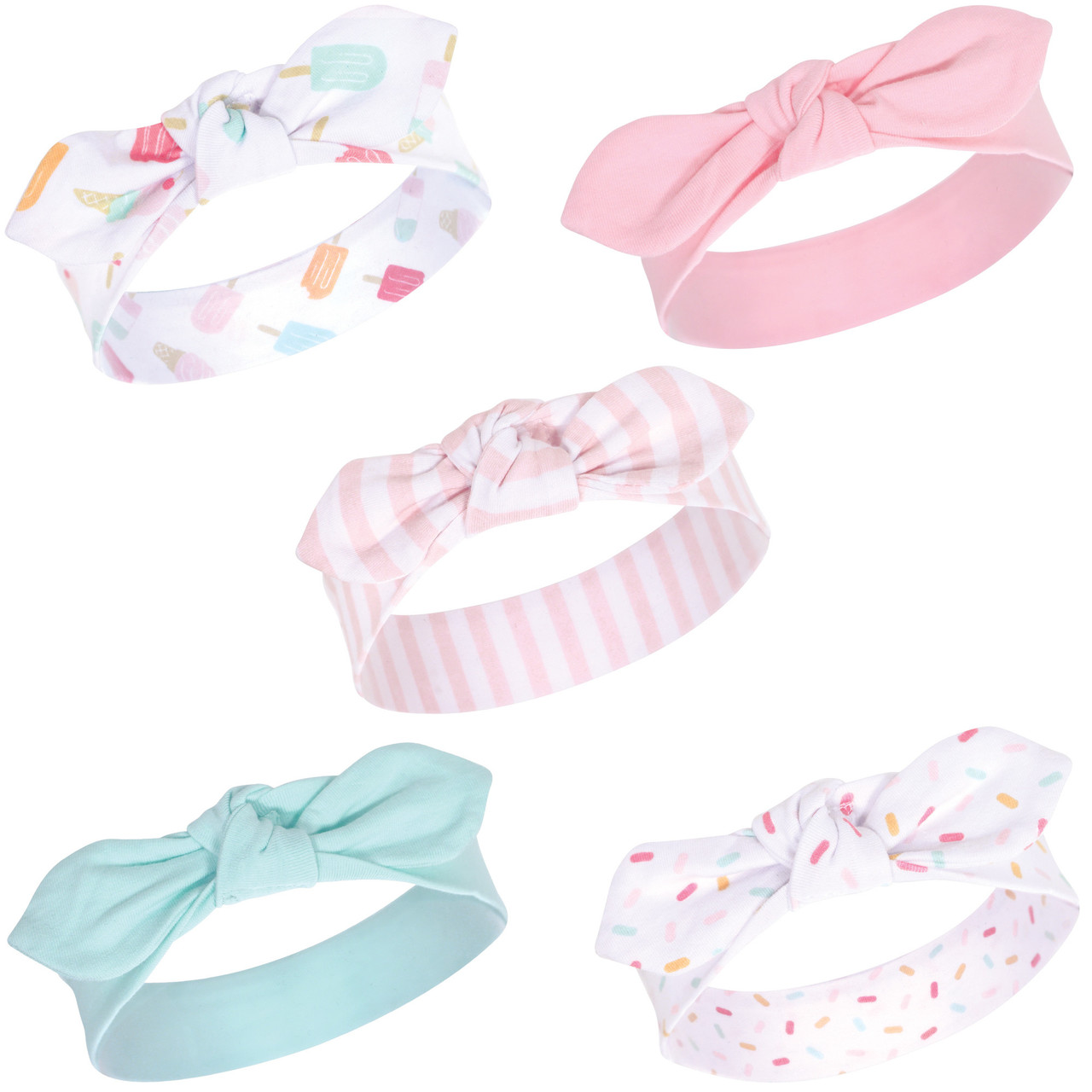 Hudson Baby Headband, 5-Pack, Ice Cream | Baby and Toddler Clothes ...