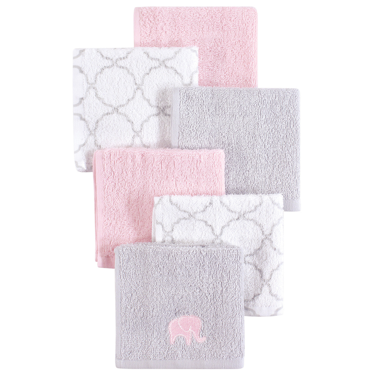 Hudson Baby Woven Terry Washcloths, 6-Pack, One Size - Bee