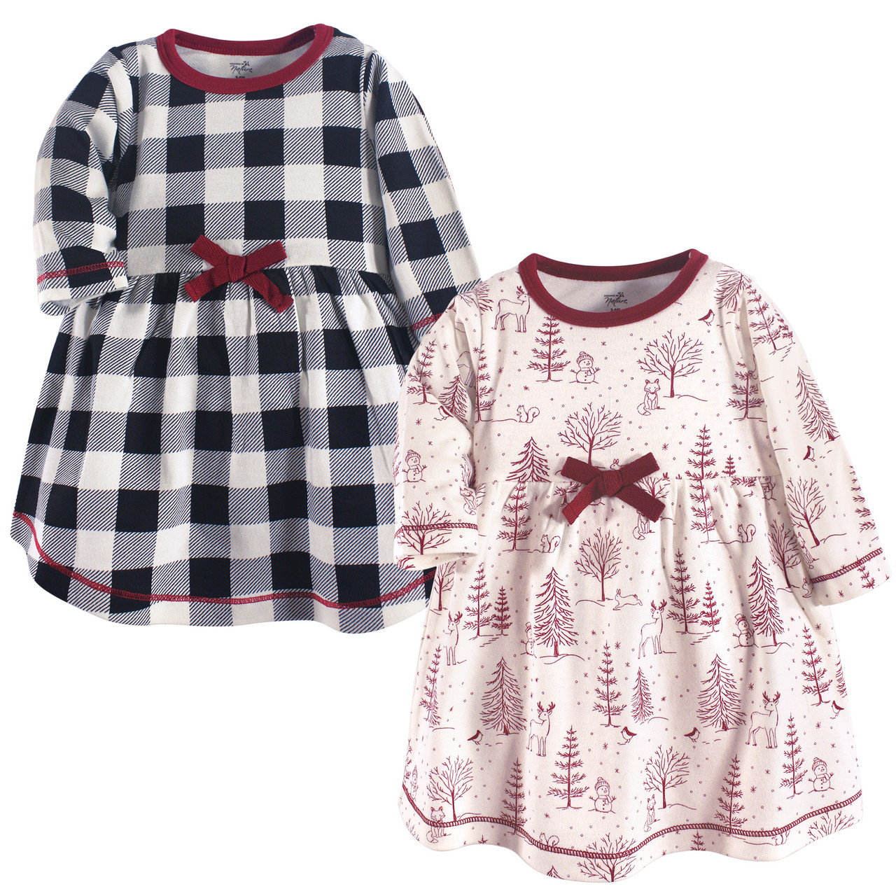 Touched By Nature Baby Organic Cotton Dress 2 Pack Winter