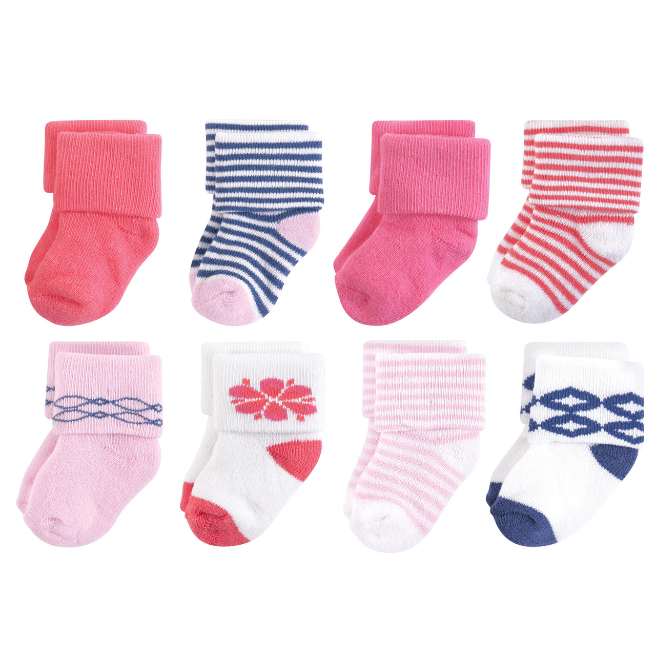 Touched By Nature Organic Terry Socks, 8-Pack, Flower | Baby and ...