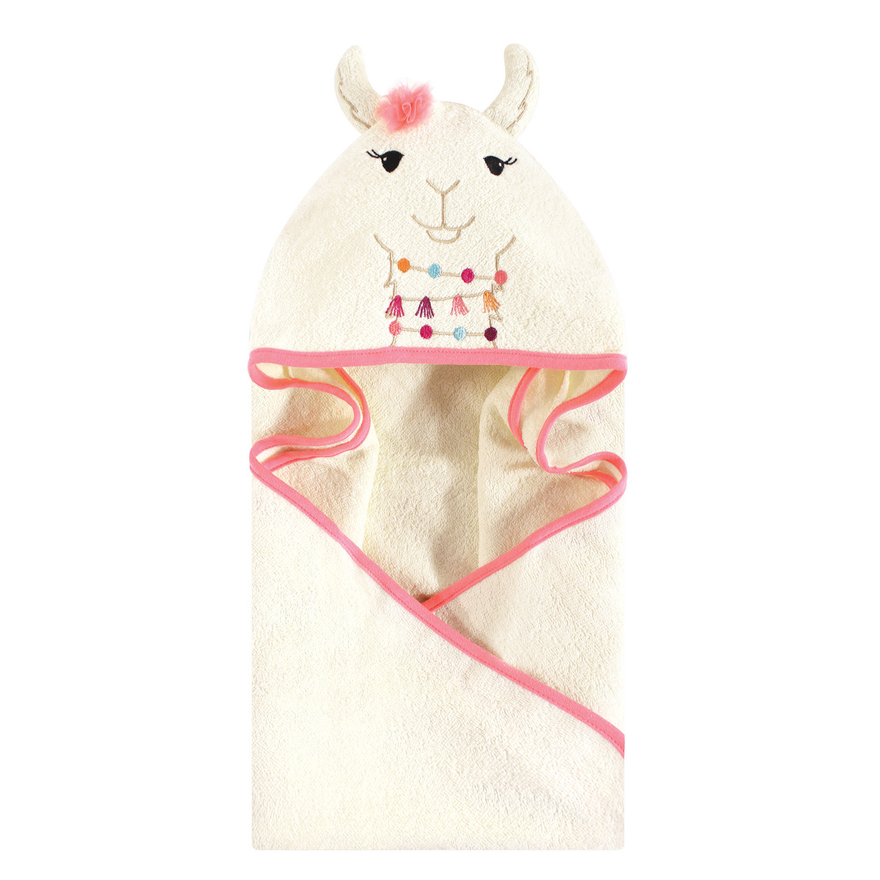 llama hooded towel