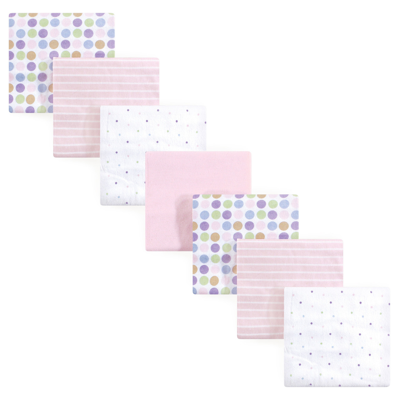 Luvable Friends Flannel Receiving Blanket, 7-Pack, Pink | Baby and ...