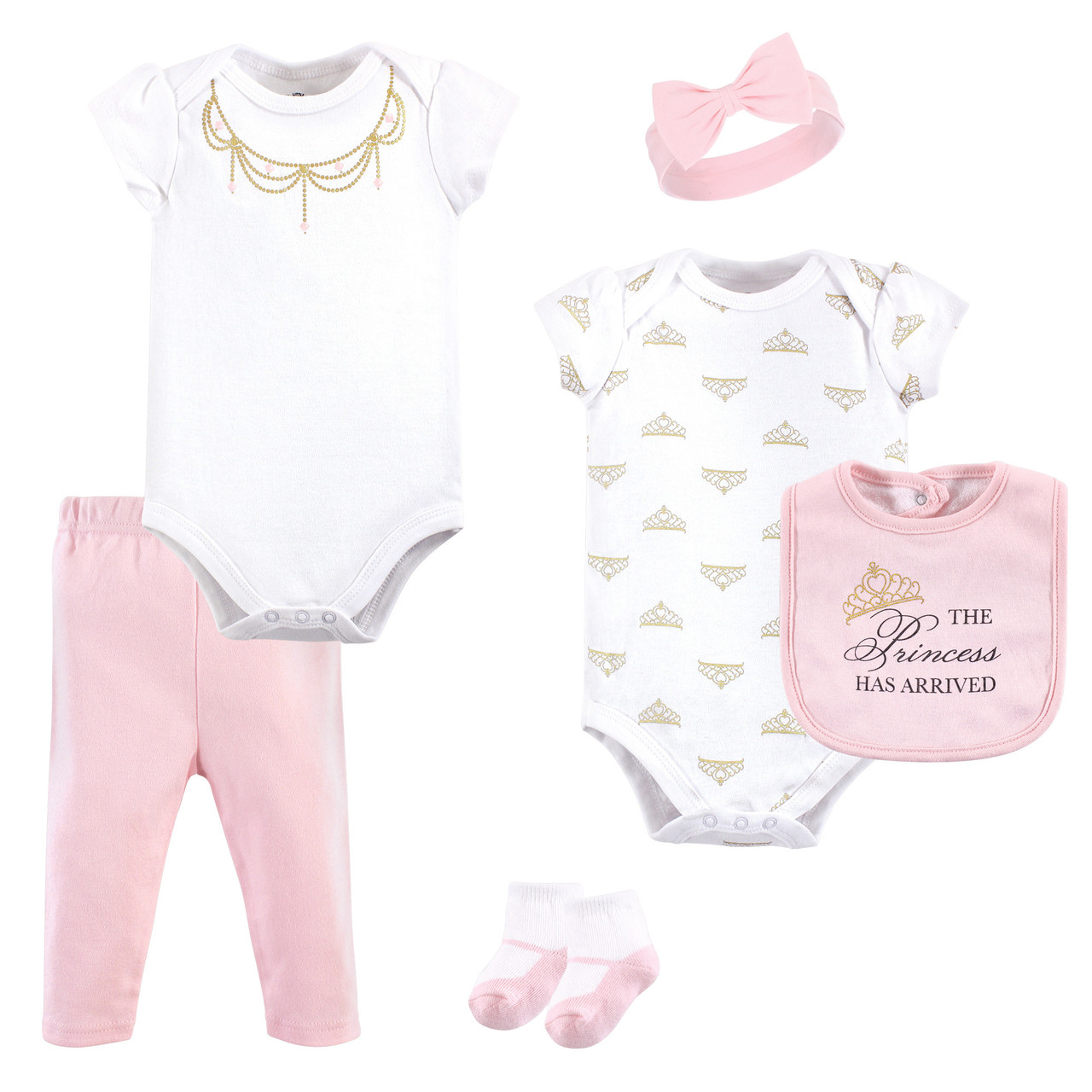 Little Treasure Clothing Set 6 Piece Set Princess Baby And