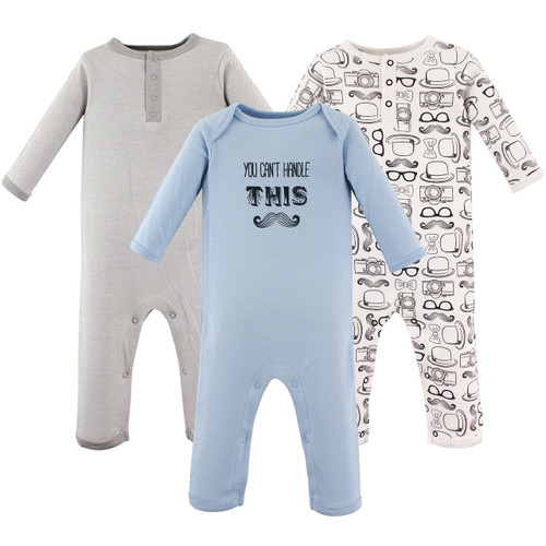 3-Pack Fruit Hudson Baby Union Suits//Coveralls
