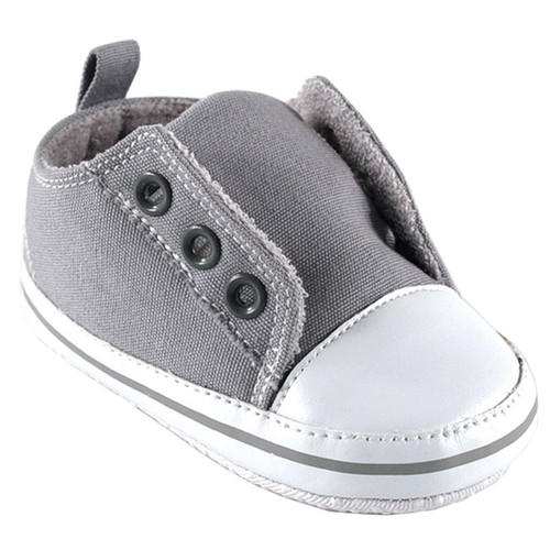 Luvable Friends Laceless Sneakers, Gray | Baby and Toddler Clothes ...