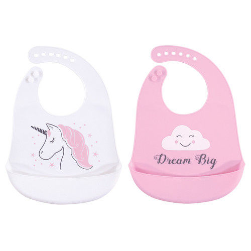 Amazon.com: Hudson Baby Unisex Baby Silicone Bibs, Kale, One