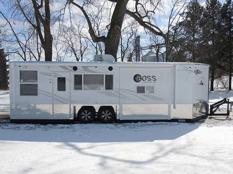 Premium Ice Castle Boss XL 8x24 Fish House - Ultimate Fishing