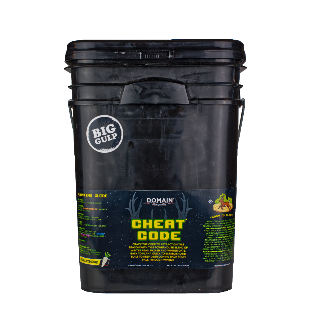 Domain Outdoors Cheat Code - Bulk Pail Deer Brassica Food Plot