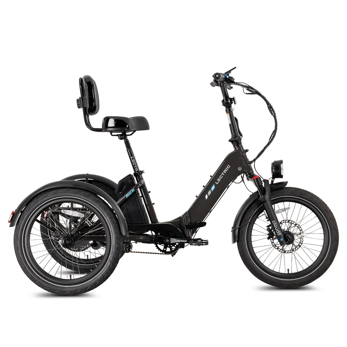 Lectric XP Foldable Trike2 Step-Thru Ebike - Grey | Outdoorica