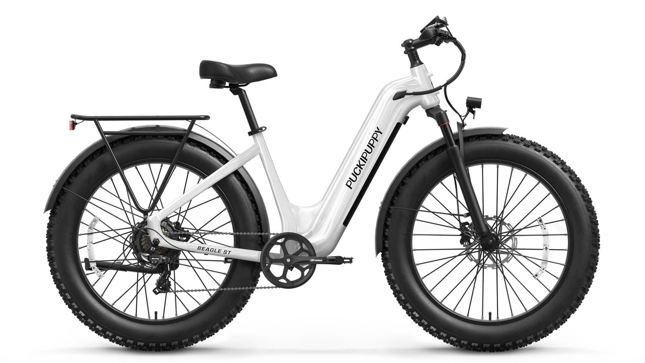 Best Step-Through Electric Bike | PUCKIPUPPY Beagle 2 ST White