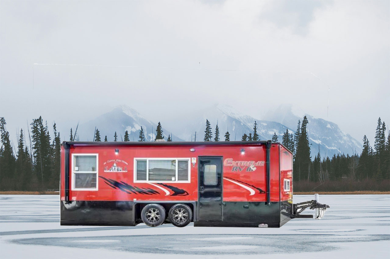 Bayou リバイズド・エディション 3ED Ice Castle RV Extreme III 8x21 RV Camper & Fish House | Outdoorica