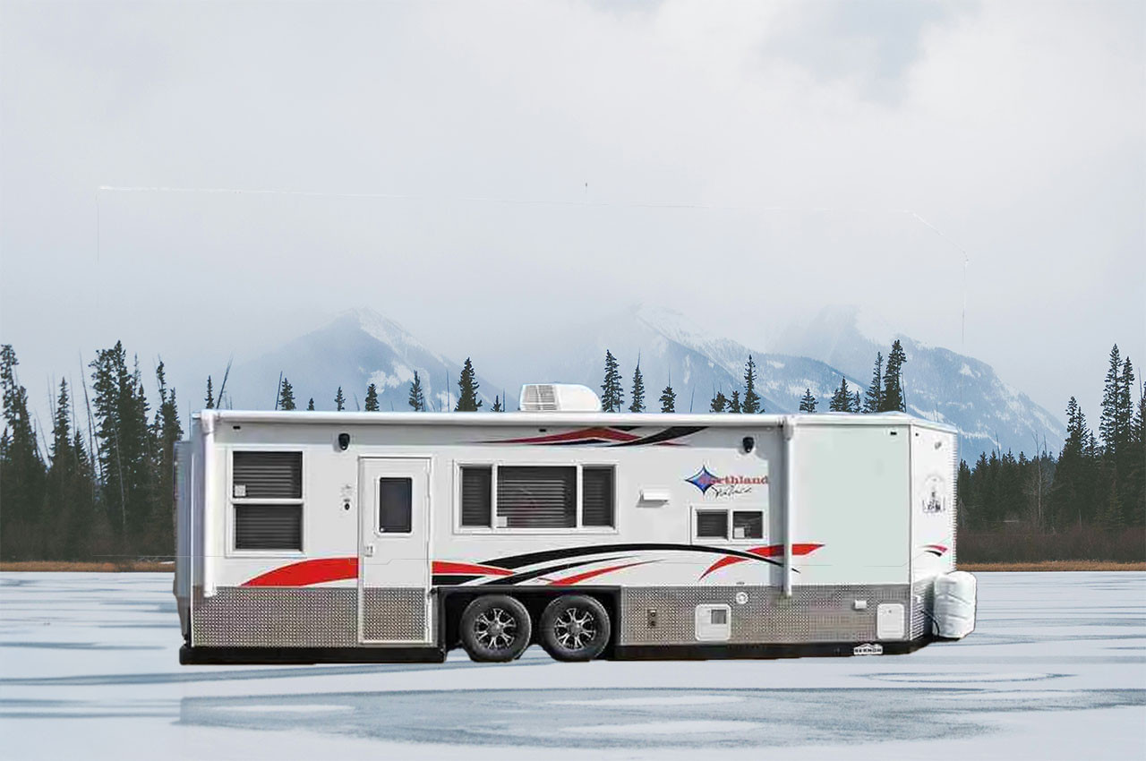 Ice Castle Northland Palace 8x24 RV Camper & Fish House | Outdoorica