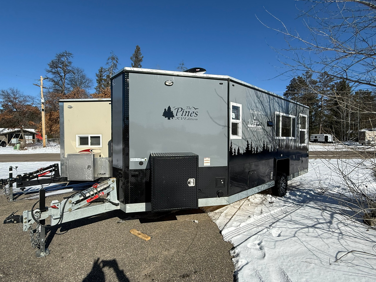 Ice Castle The Pines 8x22 Stub Hydraulic RV Fish House | Outdoorica