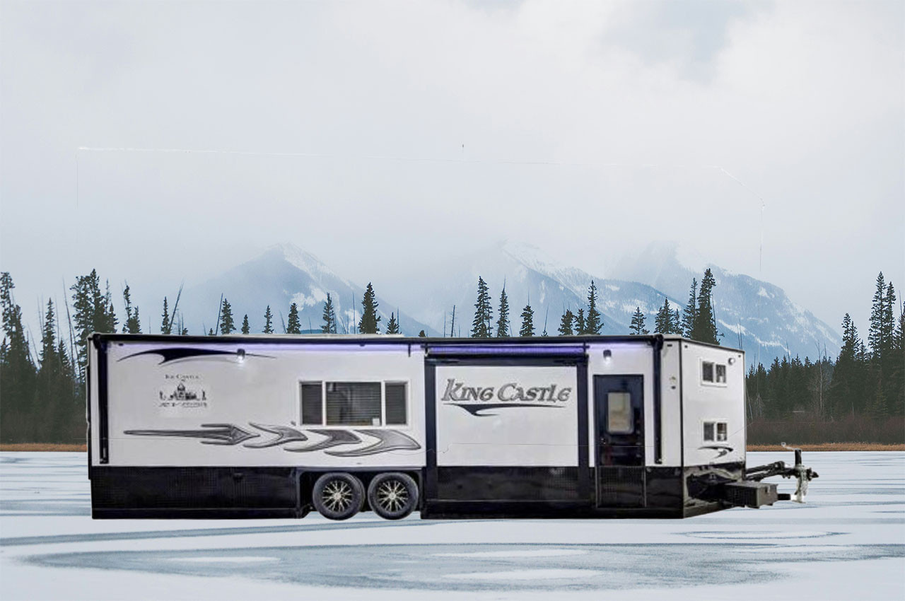 Ice Castle Kings Castle 8x33S RV Camper & Fish House | Outdoorica