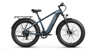 PUCKIPUPPY Beagle 2 Metallic Gray - Fat Tire Commuter Electric Bike PUCKIPUPPY Beagle 2 Metallic Gray - Fat Tire Commuter Electric Bike