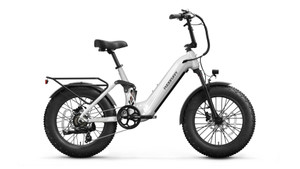 PUCKIPUPPY Corgi White - Fat Tire Full Suspension Long Range Electric Bike PUCKIPUPPY Corgi White - Fat Tire Full Suspension Long Range Electric Bike