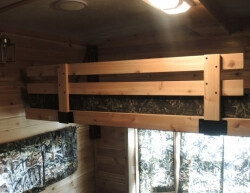Ice Castle Cedar Bunk Rail – Safety Rail for Ice House Bunks