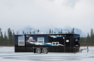 Ice Castle Ghost Rider Toy Hauler 8x24 RV Camper & Fish House Ice Castle Ghost Rider Toy Hauler 8x24 RV Camper & Fish House