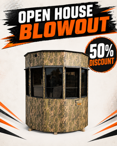 Rutted-Up Gladiator Archery Hunting Blind - 11 Windows - 10' Tower Included!