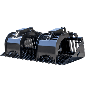 Prime Attach Skid Steer Heavy Duty 3/8" Tines Rock & Brush Grapples 3" Spacing 62" Prime Attach Skid Steer Heavy Duty 3/8" Tines Rock & Brush Grapples 3" Spacing 62"