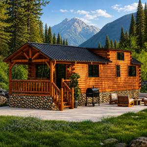 The Pine View Park Model 12x30 Amish Cabin (No Porch)