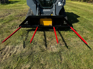 Prime Attach Skid Steer Attachment 4 Prong Bale Spear 4-39" Spears Prime Attach Skid Steer Attachment 4 Prong Bale Spear 4-39" Spears