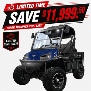 Landmaster AMP Standard Cab Touring Edition Blue - 4wd Electric UTV Side By Side