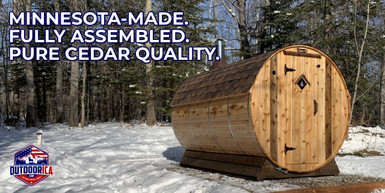 Minnesota-Made Setri Barrel Saunas: Fully Assembled & Premium | OUTDOORICA