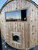 IN-STOCK! Setri 7×6 8-Person Western Red Cedar Barrel Sauna with Wood Stove
