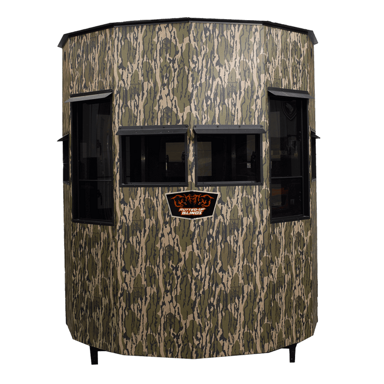 Rutted-Up Gladiator Combo Hunting Blind - 11 Windows - 10' Stand/Stairs Included (BLOWOUT PRICING! - SAVE $1000)
